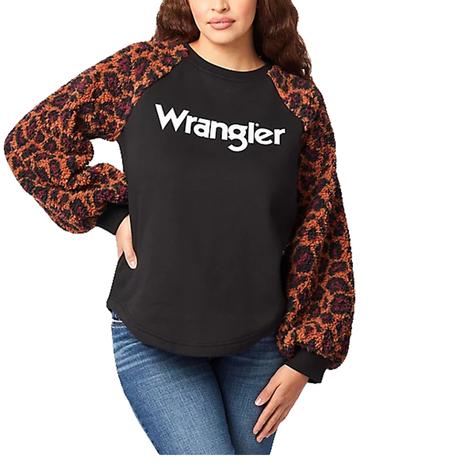 Wrangler Retro Western Vinatge Animal Print Long Sleeve Women's Shirt
