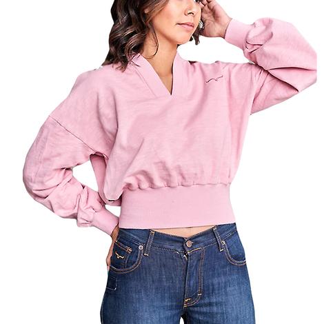 Kimes Ranch Rose Dewey Cropped Women's Sweatshirt 