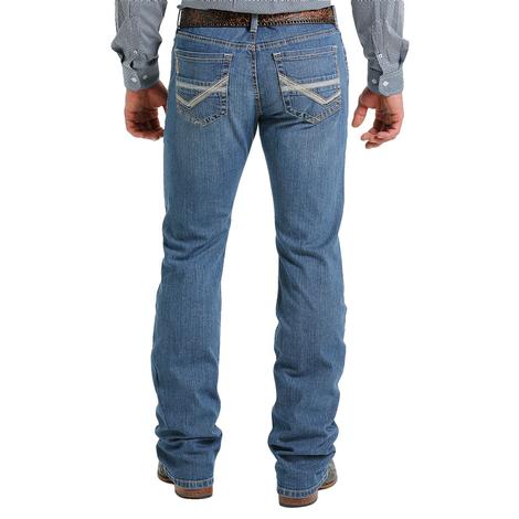 Cinch Medium Stone Wash Ian Mid Rise Slim Bootcut Men's Jeans 