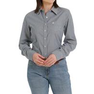 Cinch Blue Stripe Long Sleeve Button-Down Women's Shirt