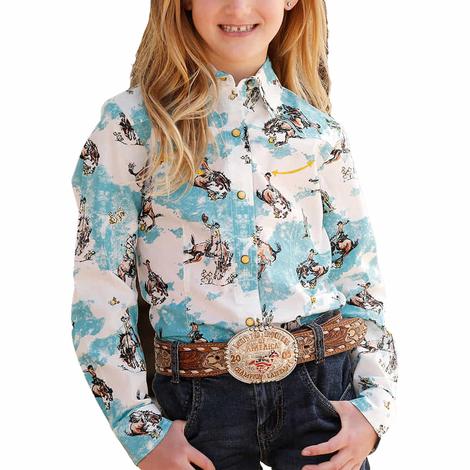 Cruel Girl Ride 'Em Cowgirl Long Sleeve Youth Shirt