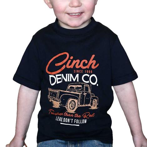 Cinch Navy Trucker Infant Boys Graphic Tee