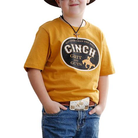 Cinch Gold Boys Grit and Gut Horse Graphic Tee