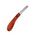 Stainless Steel Wood Handle Hoof Knife Scraper LEFT_HAND