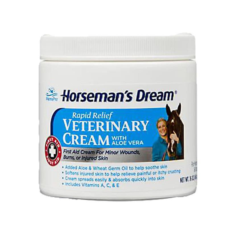  Horseman's Dream Rapid Relief Veterinary Cream With Aloe Vera 16oz