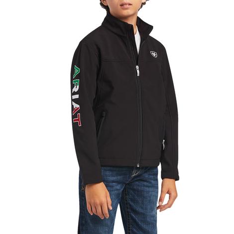 Ariat Black Full Zip with Mexico Embroidery Youth Jacket