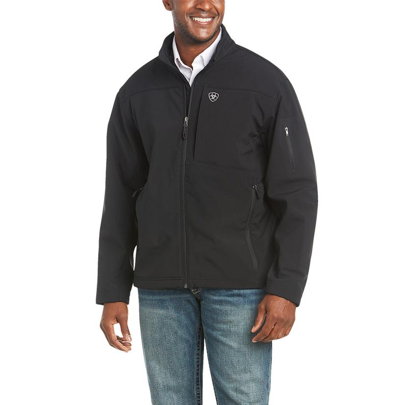  Ariat Vernon 2.0 Softshell Black Full Zip Men's Jacket