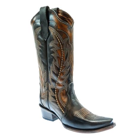 Corral Brown and Tan Embroidered Women's Boot