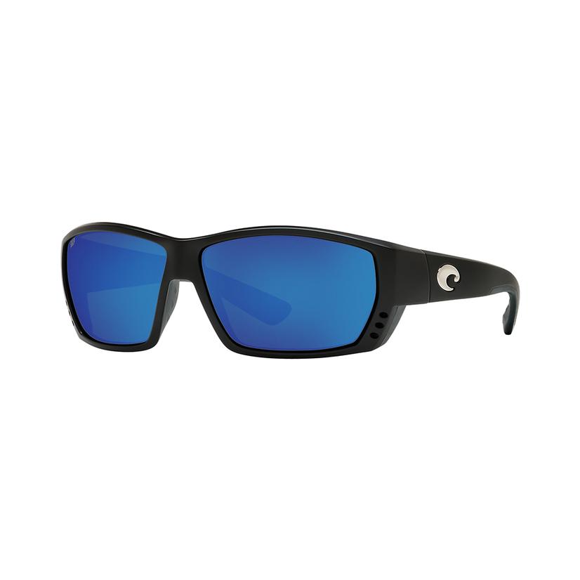  Costa Tuna Alley Reader + 2.00 Matte Black Frame Blue Lens Sunglasses