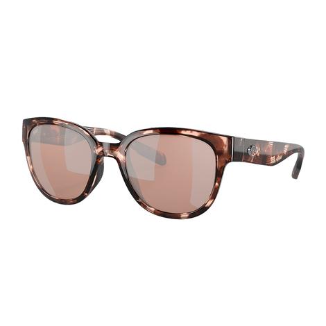 Costa Salina Coral Tortoise Frame Copper Silver Mirror Polarized Poly Lens Sunglasses 
