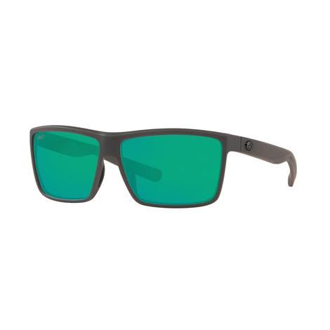Costa Rinconcito Matte Gray Frame Green Mirror Polarized Poly Lens Men's Sunglasses