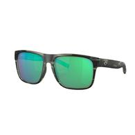 Costa Spearo XL Matte Reef Frame Green Mirror Polarized Glass Lens Men's Sunglasses