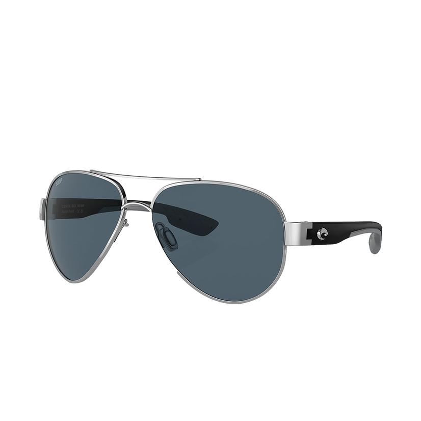 Costa South Point Palladium Frame Gray Polarized Poly Lens Men's Sunglasses