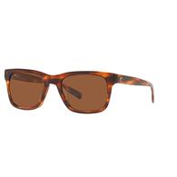 Costa Tybee Shiny Tortoise Frame Copper Polarized Glass Lens Men's Sunglasses