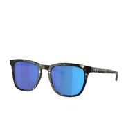 Costa Sullivan Shiny Black Kelp Frame Blue Mirror Polarized Glass Lens Sunglasses