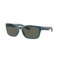 Costa Palmas Teal Frame Gray Polarized Glass Lens Men's Sunglasses