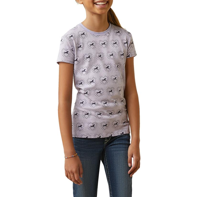  Ariat So Love Horse Girl's T- Shirt