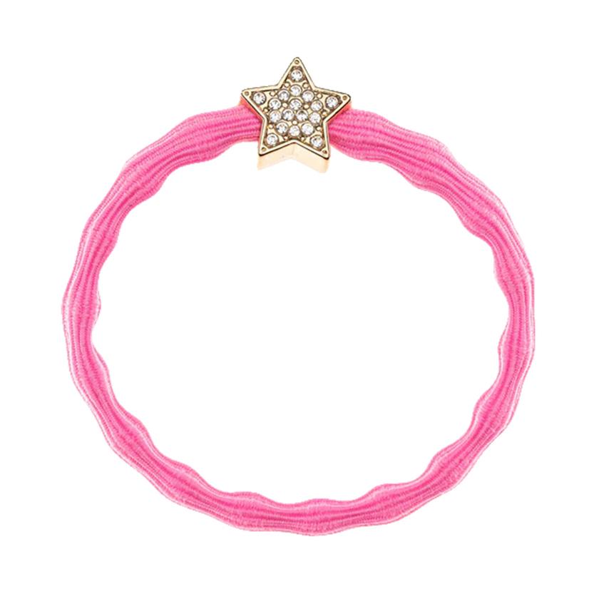  Charms By Charlotte Gold Star With Neon Pink Bracelet