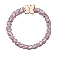Charms by Charlotte Gold Butterfly with Silver Mauve Bracelet