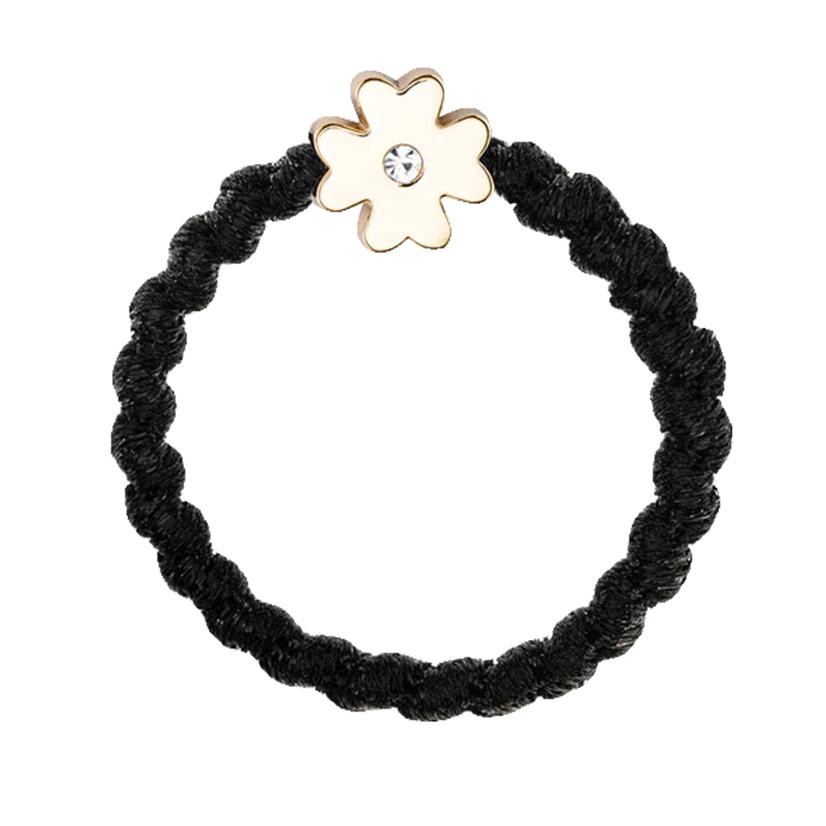  Charms By Charlotte Gold Clover With Black On Black Bracelet
