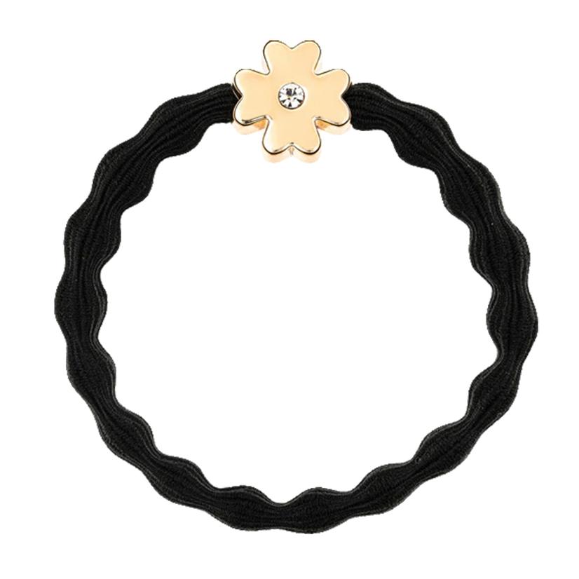  Charms By Charlotte Gold Clover With Black Bracelet