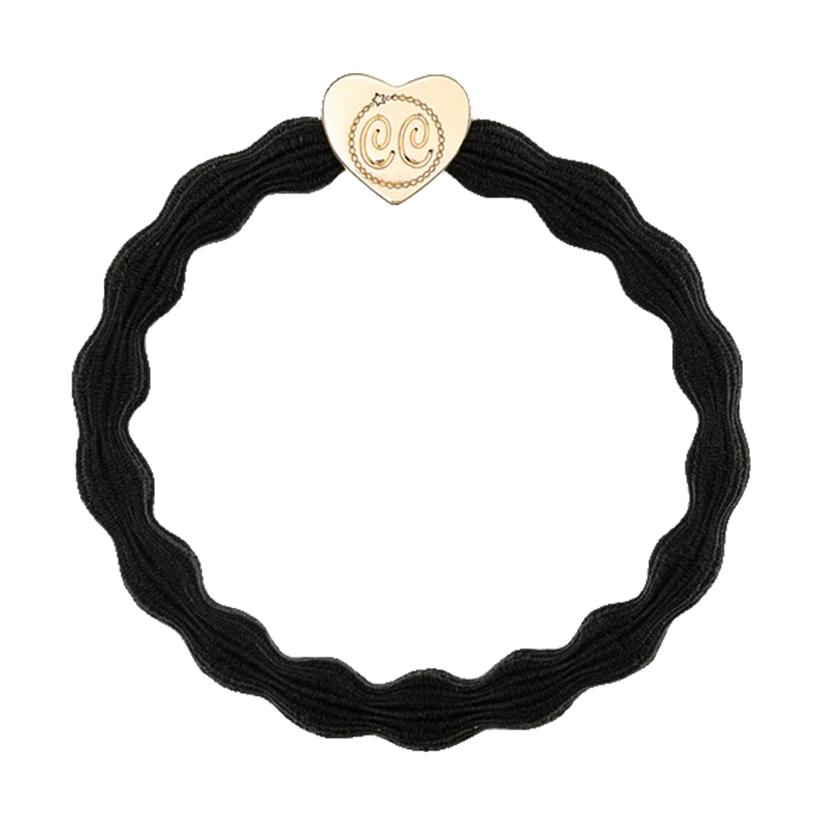  Charms By Charlotte Gold Heart With Black Bracelet