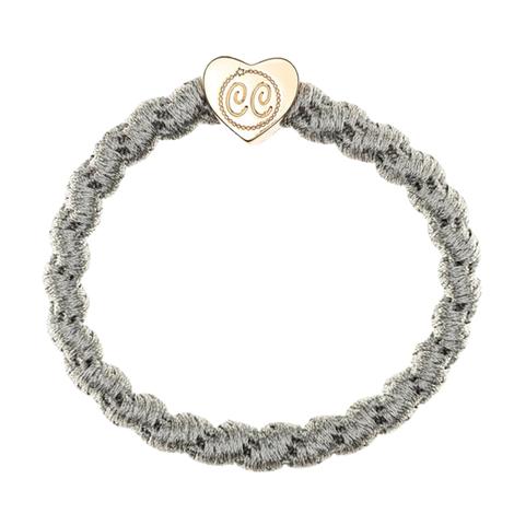 Charms by Charlotte Gold Heart with Silver Gray Bracelet