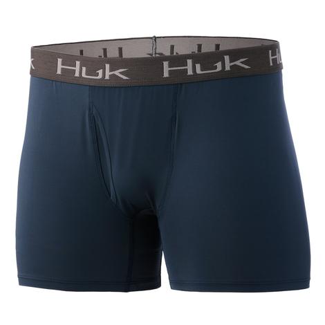 Huk Sargasso Sea Solid Men's Boxer Briefs - XS