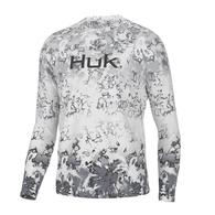 Huk Harbor Mist Pursuit Fin Fade Long Sleeve Men's Shirt 