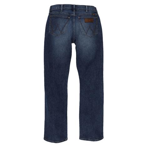 Wrangler Retro Premium Slim Boot Green Men's Jeans