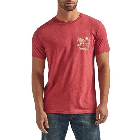 Wrangler Red American Classic Men's Graphic T-Shirt