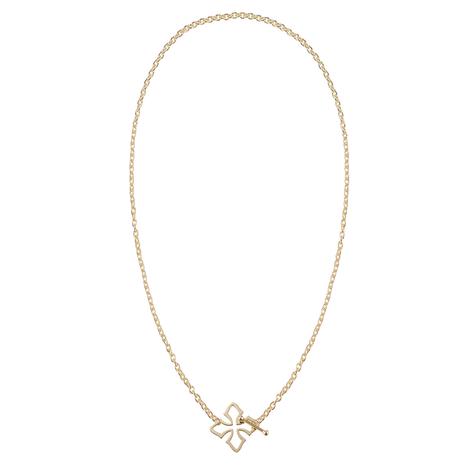 Natalie Wood Jewelry Gold Grace Toggle Necklace