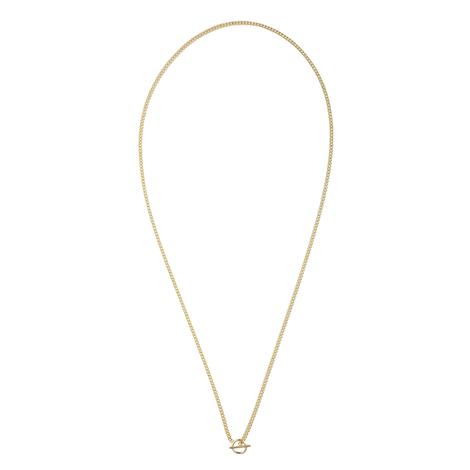 Natalie Woods Jewelry Bloom Mini Toggle Gold Necklace