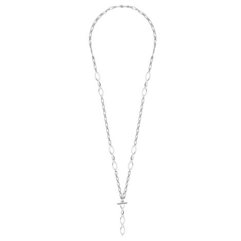Natalie Wood Jewerly Blossom Toggle Silver Necklace 