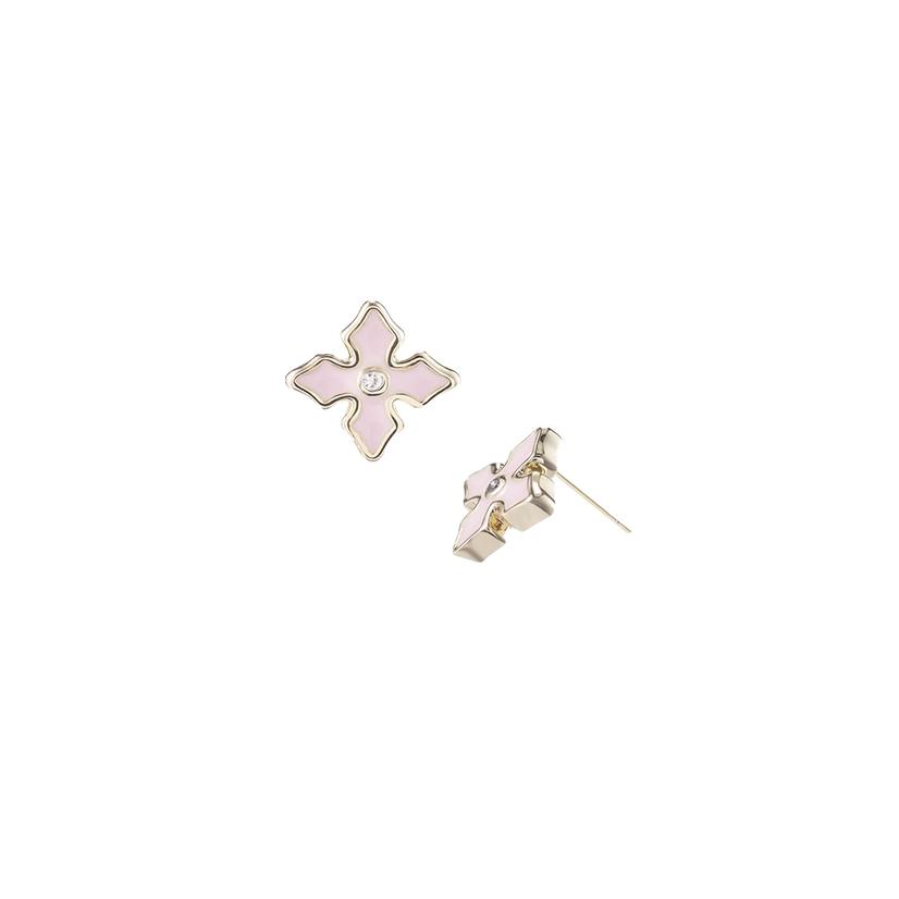  Natalie Wood Jewerly Littles Mini Cross Gold Earrings
