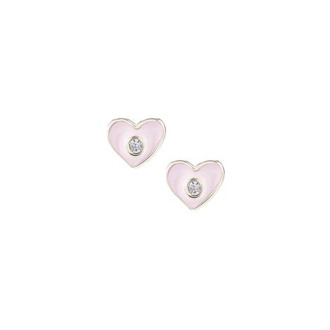 Natalie Wood Jewerly Littles Mini Heart Gold Earrings
