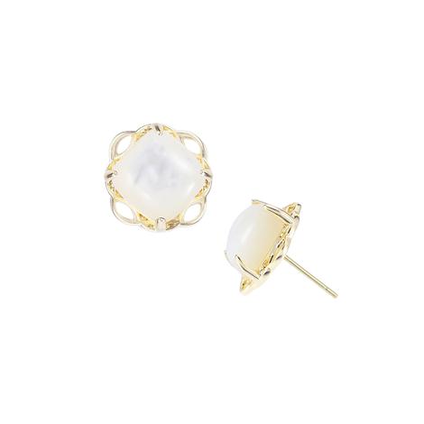 Natalie Wood Jewerly Blossom Stud Pearl Earrings