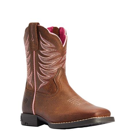Ariat Firecatcher Easy Fit Brown Rowdy Kid's Boots