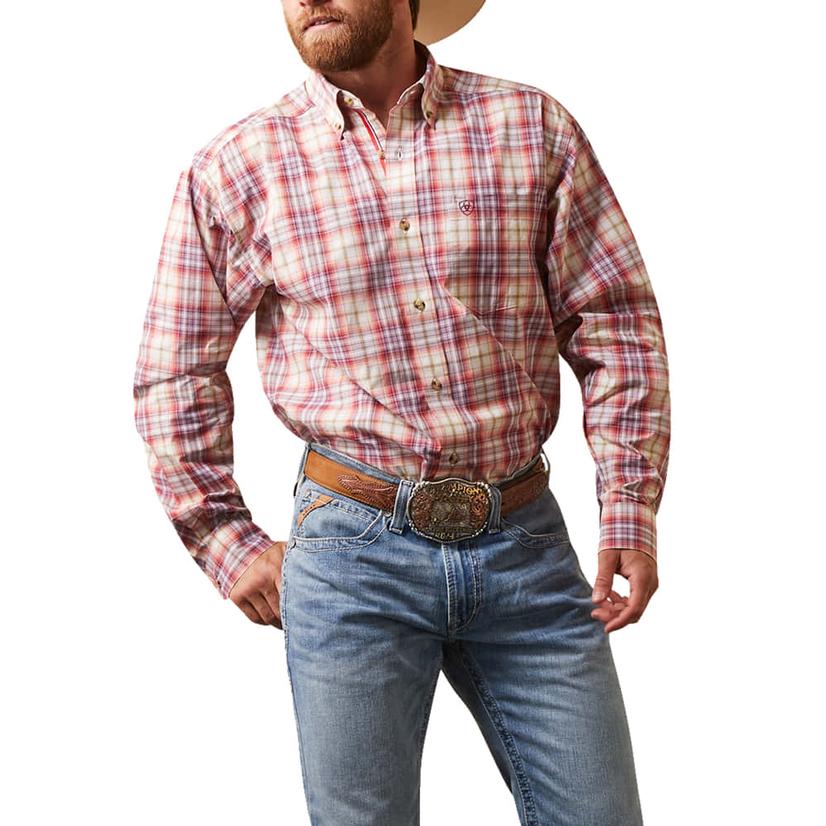  Ariat Pro Series Derek White Buttondown Men's Long Sleeve Shirt