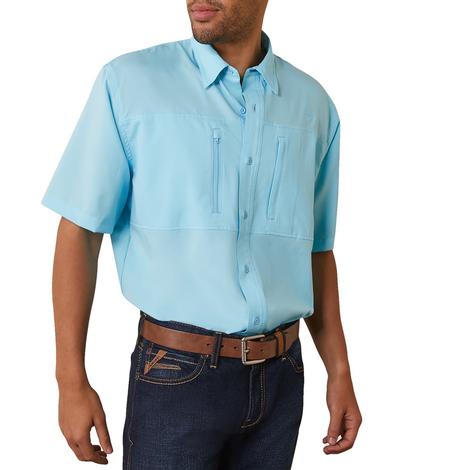 Ariat Venttek Aqua Men's Short Sleeve Button-Down Shirt