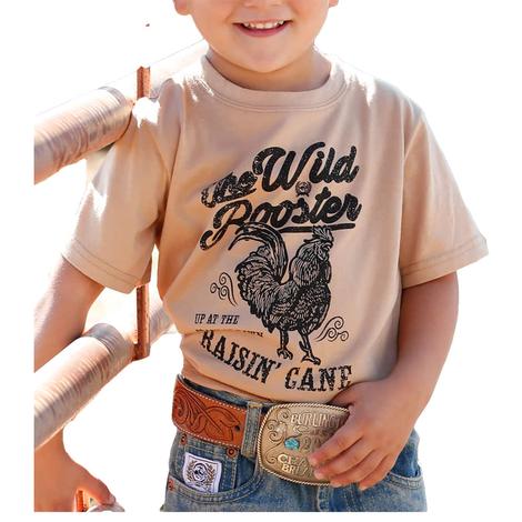 Cinch Khaki The Wild Rooster Boys Toddler Graphic Tee