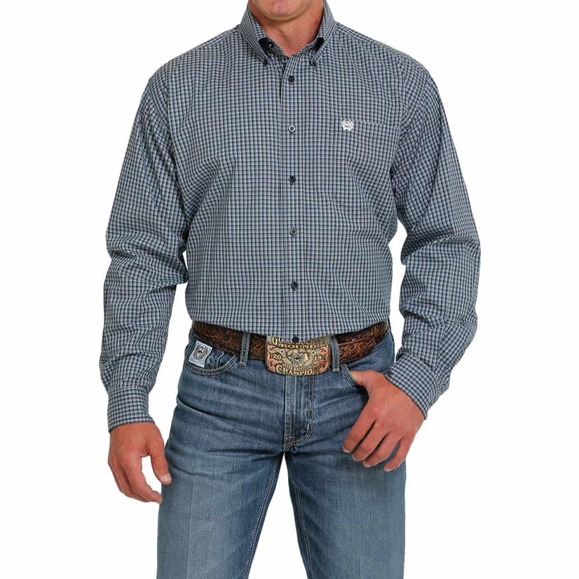  Cinch Classic Long Sleeve Plaid Button- Down Men's Shirt