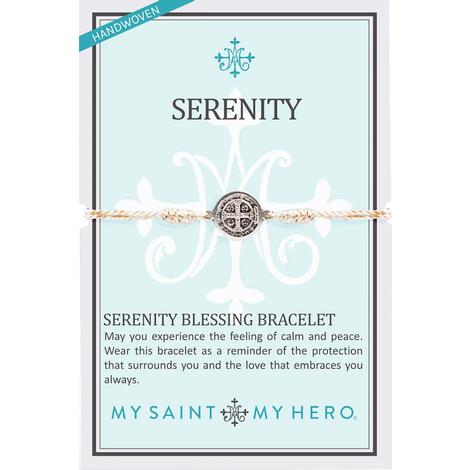 My Saint My Hero Jewelry Serenity Blessing Metallic Silver Bracelet
