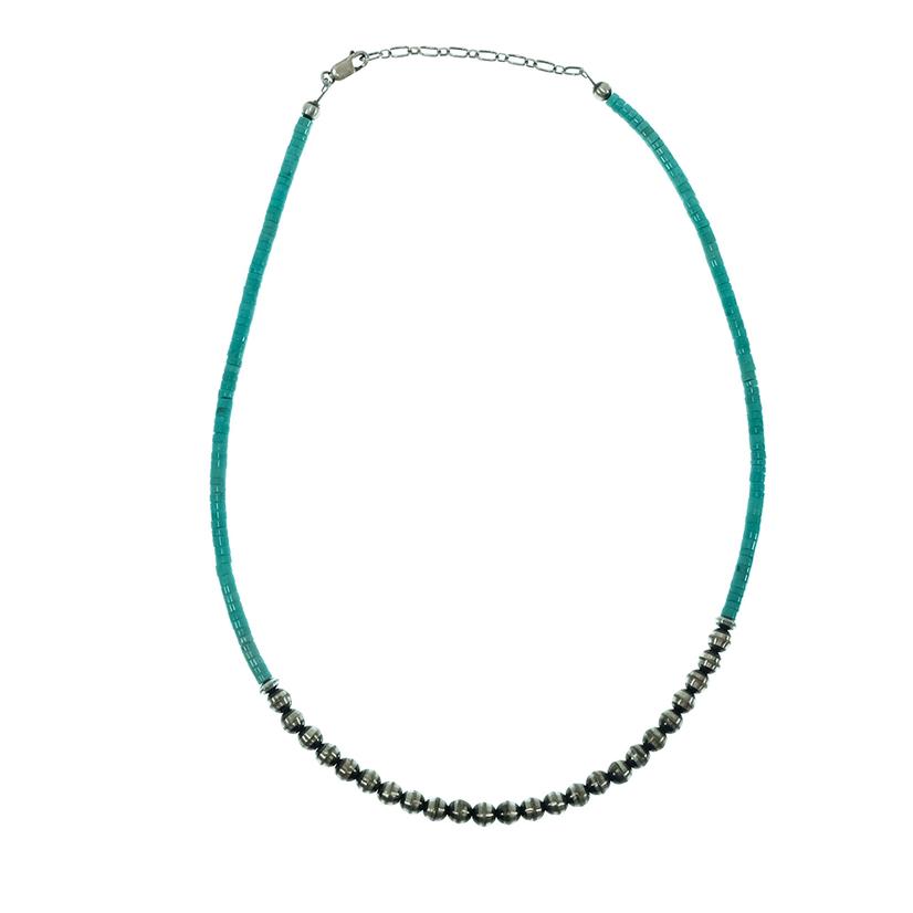 South Texas Tack Turquoise And Navajo Pearl Necklace