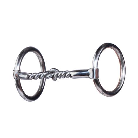 Professional Choice Half and Half O-Ring Twisted Wire Snaffle Bit