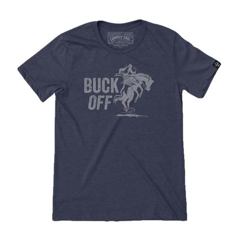 Cowboy Cool Buck Off Navy T-Shirt