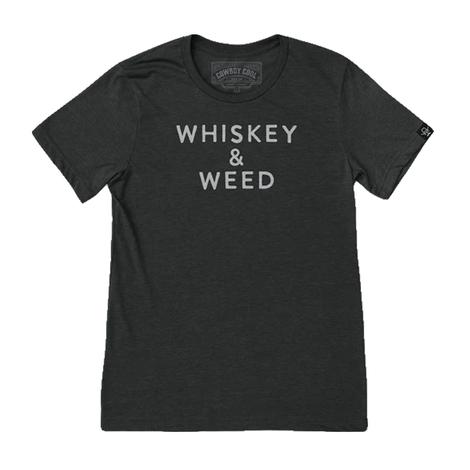 Cowboy Cool Black Whiskey & Weed Shirt