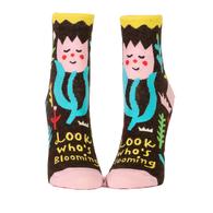 Blue Q Look Who's Blooming Women's Ankle Socks