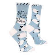 Blue Q In Loving Memory Of Sleep Women's Crew Socks