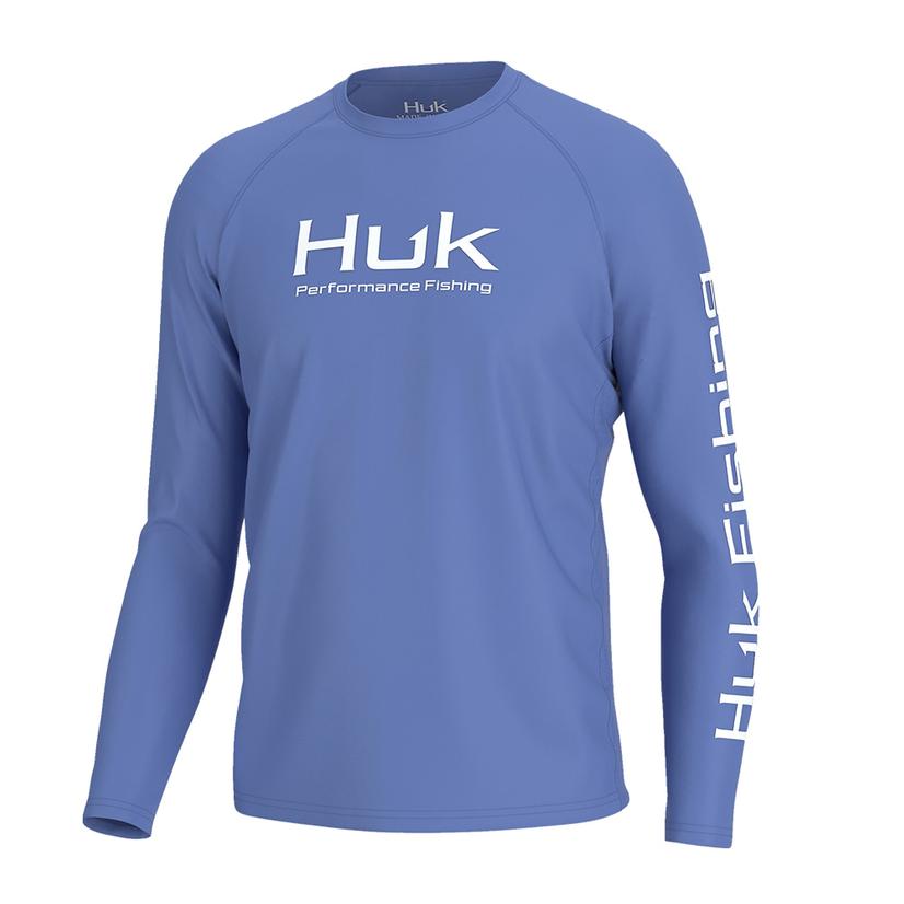  Huk Wedgewood Vented Pursuit Long Sleeve Men's Shirt